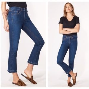 NWT VERONICA BEARD Carolyn Baby Boot Crop Jeans
